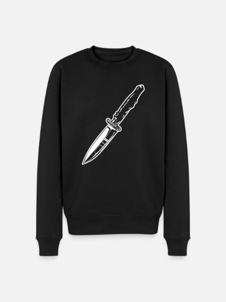 Knife Cutler Knife Lover - Men's Premium Organic Jumper - black