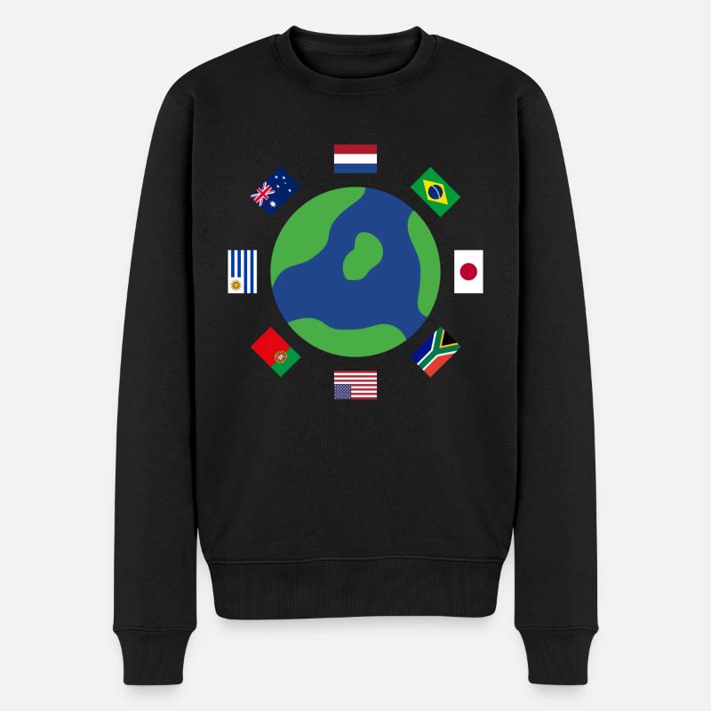 Partout dans le monde - Pull Premium bio Homme - noir