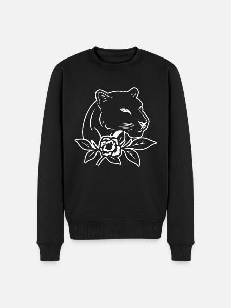 Panther Predator Jungle Wildcat - Men's Premium Organic Jumper - black