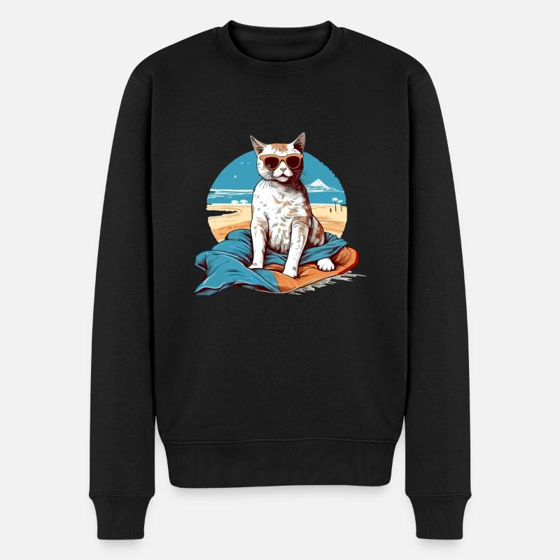 Liko le chat pacha - Pull Premium bio Homme - noir