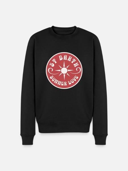 Saint Barthelemy Caribbean Summer Love - Men's Premium Organic Jumper - black
