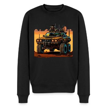Road Trip post-apocalyptique - Pull Premium bio Homme - noir - Devant - Nico (187cm)