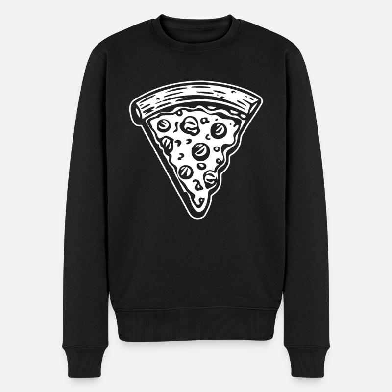 Pizza Restauration rapide Pizzeria - Pull Premium bio Homme - noir