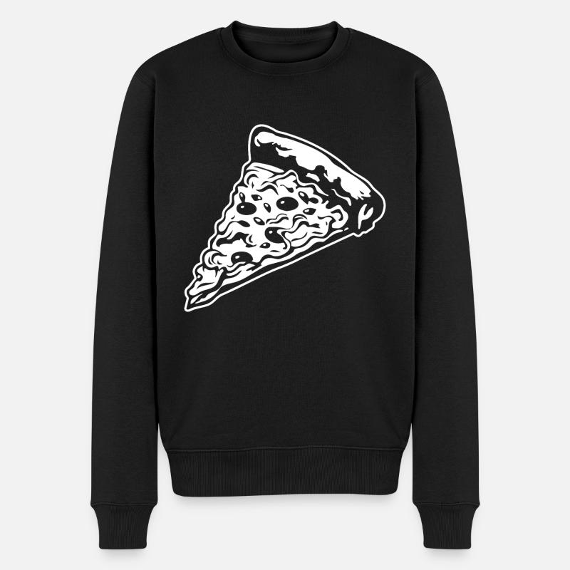 Pizza Restauration rapide Pizzeria - Pull Premium bio Homme - noir