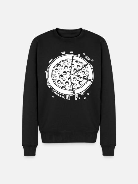 Pizza Restauration rapide Pizzeria - Pull Premium bio Homme - noir