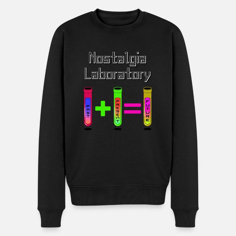 Nostalgie-Labor - Männer Premium Bio Pullover - Schwarz