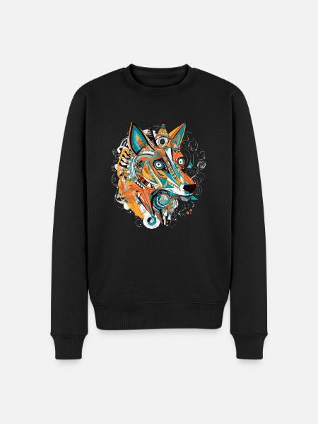 Zako the dog - Men's Premium Organic Jumper - black