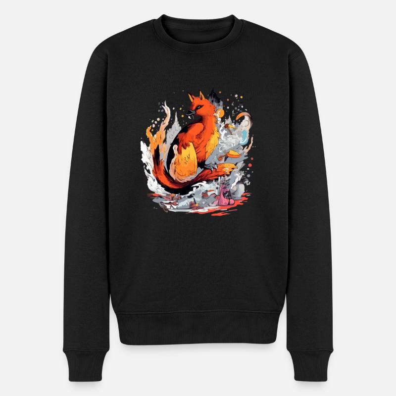 Ricky le phoenix - Pull Premium bio Homme - noir