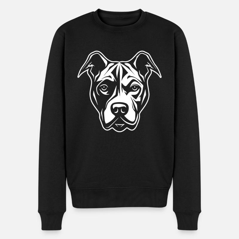 Pitbull - Männer Premium Bio Pullover - Schwarz