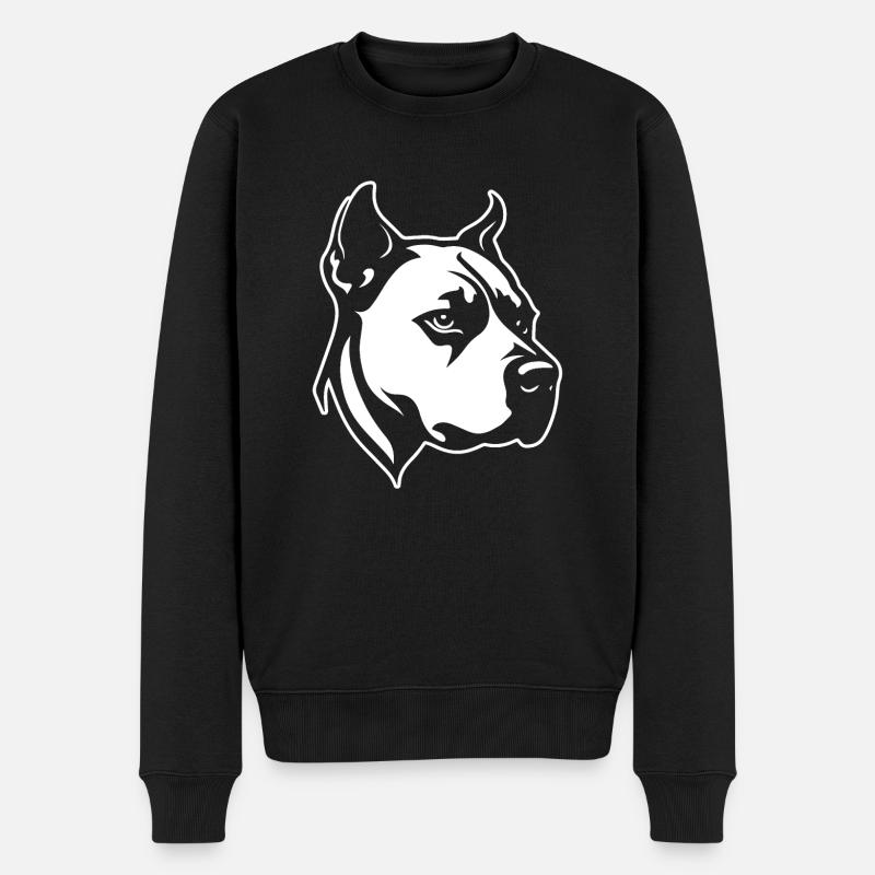 Pitbull - Männer Premium Bio Pullover - Schwarz