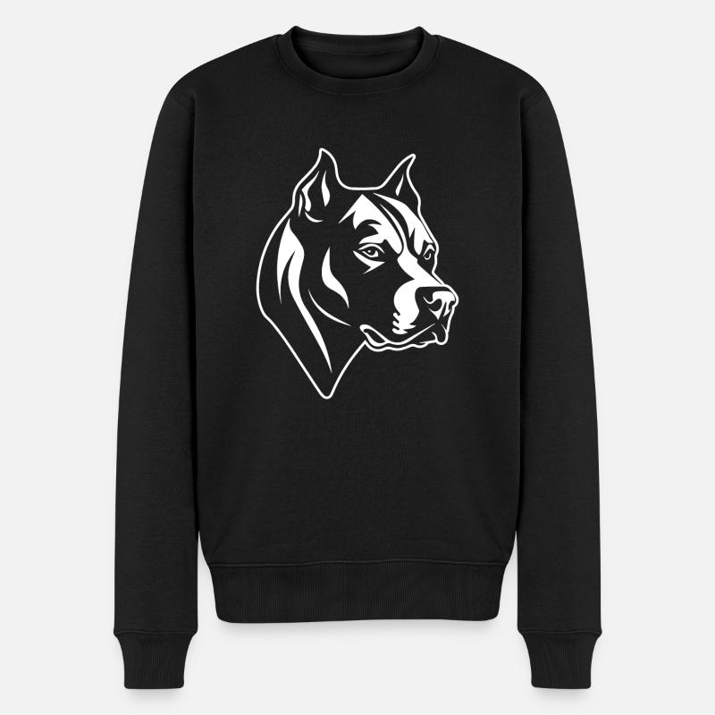 Pitbull - Männer Premium Bio Pullover - Schwarz