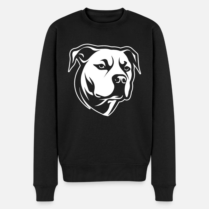 Pitbull - Männer Premium Bio Pullover - Schwarz