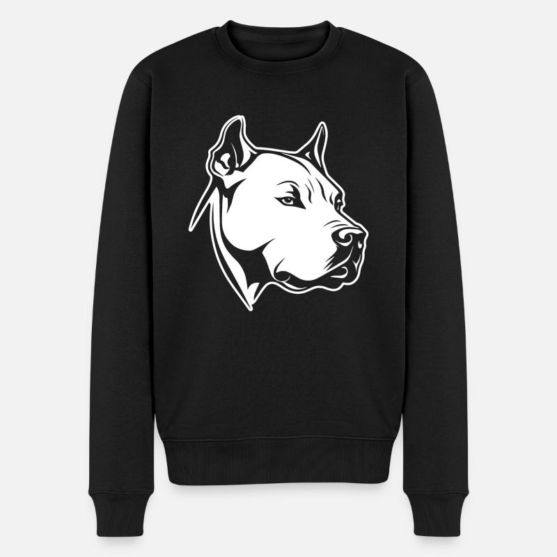 Pitbull - Männer Premium Bio Pullover - Schwarz