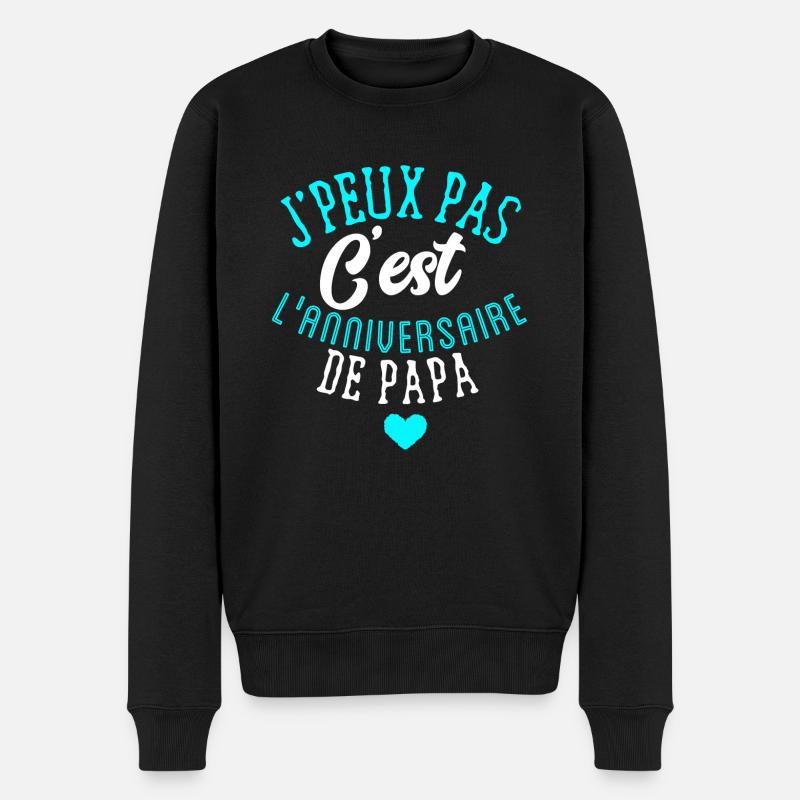 Joyeux anniversaire papa - Pull Premium bio Homme - noir