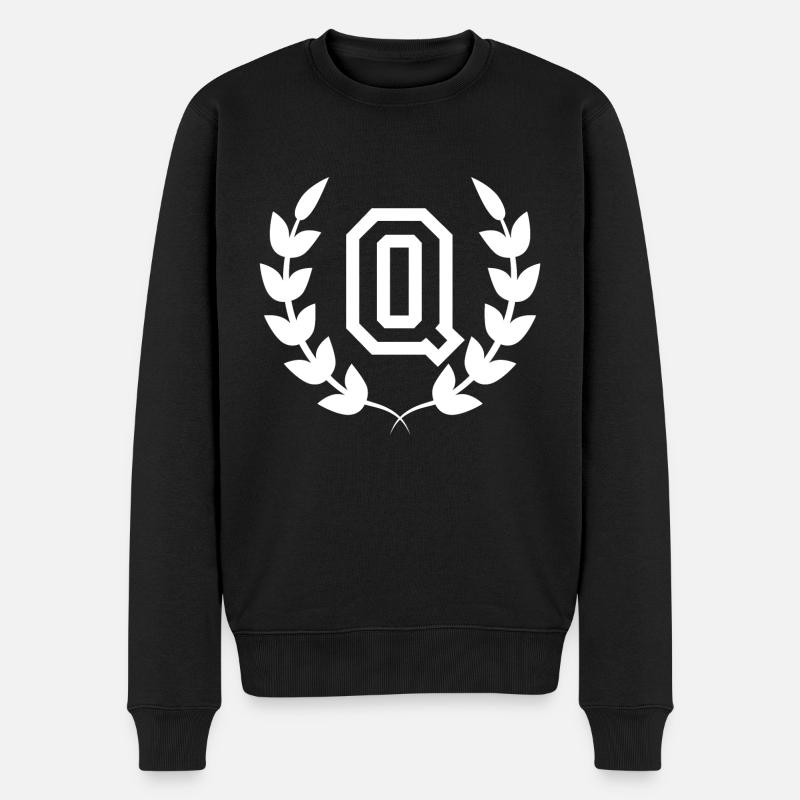 Lettre q sport - Pull Premium bio Homme - noir