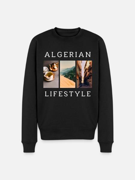 Algerian Lifestyle - Men's Premium Organic Jumper - black