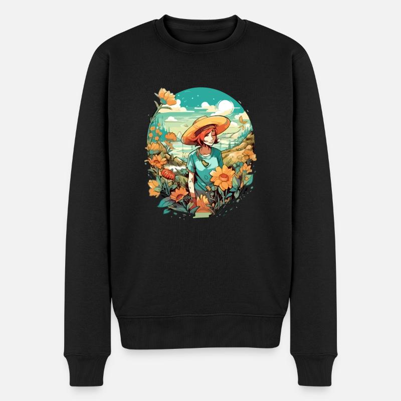 Marie en vacances - Pull Premium bio Homme - noir