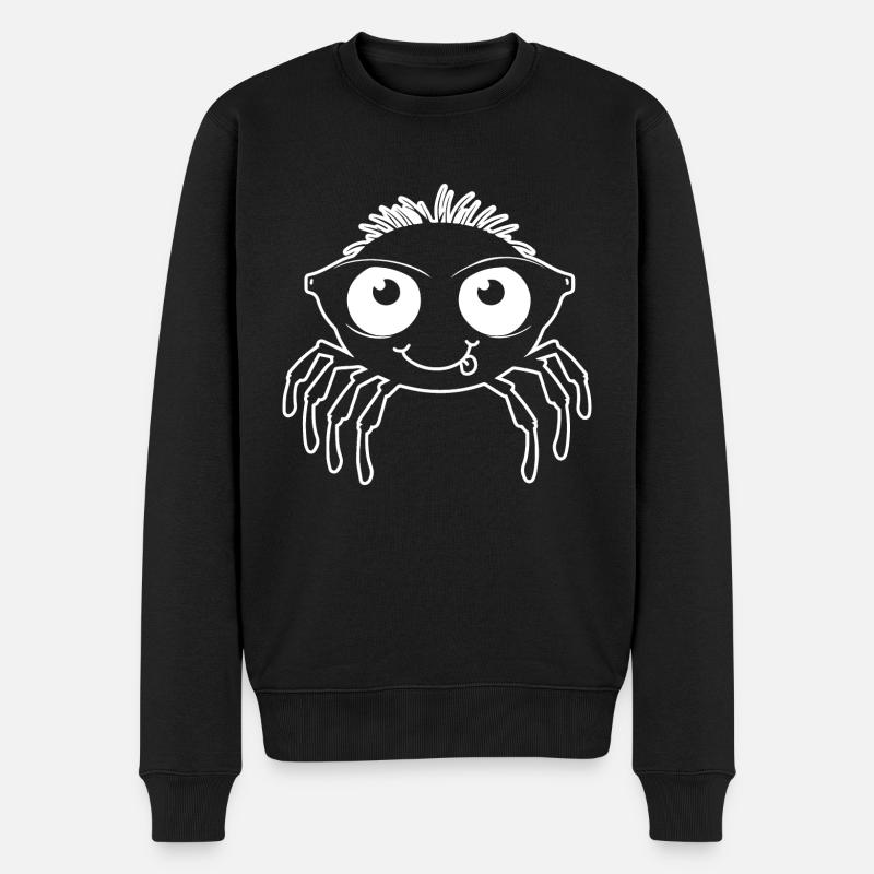 Spinne Spinnen Tiere - Männer Premium Bio Pullover - Schwarz