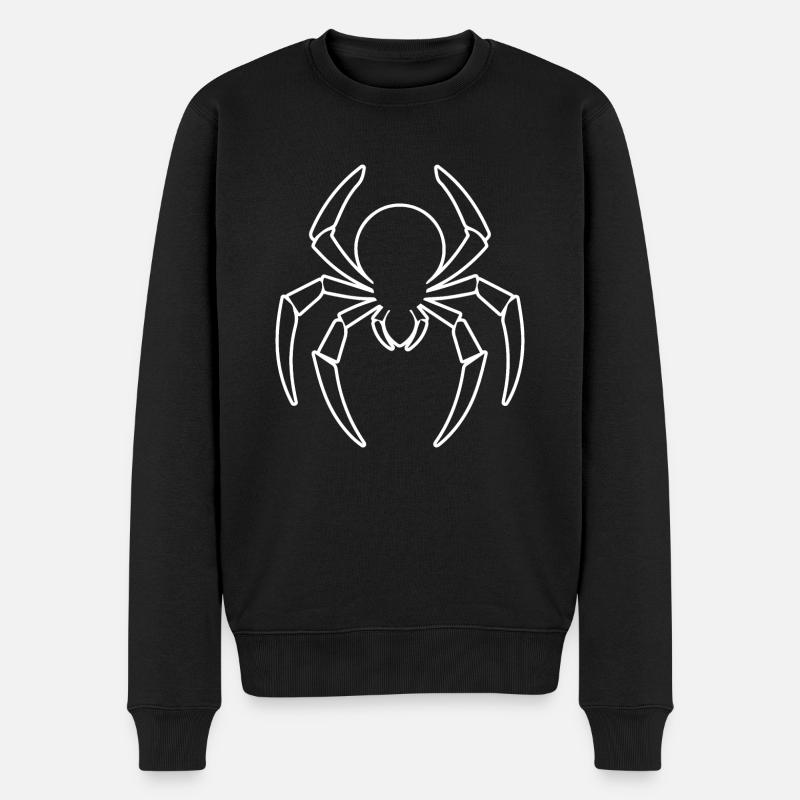 Araignée araignées animaux - Pull Premium bio Homme - noir