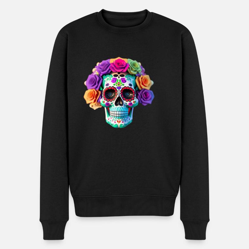 Dia de los Muertos - Pull Premium bio Homme - noir