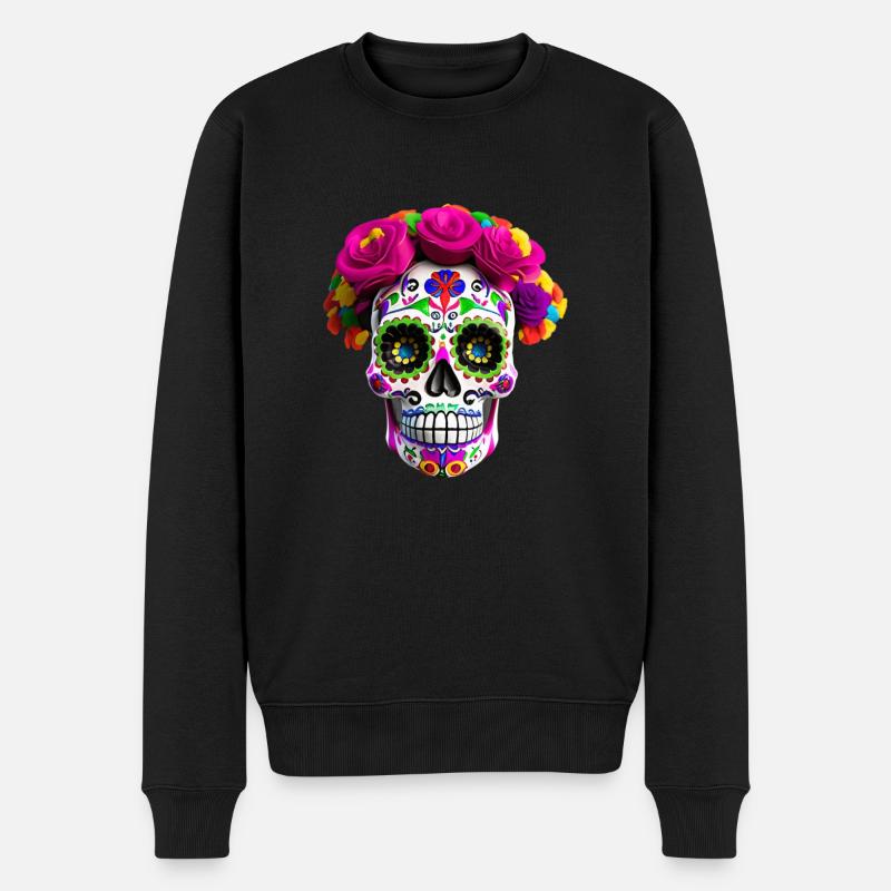 Dia de los Muertos - Pull Premium bio Homme - noir