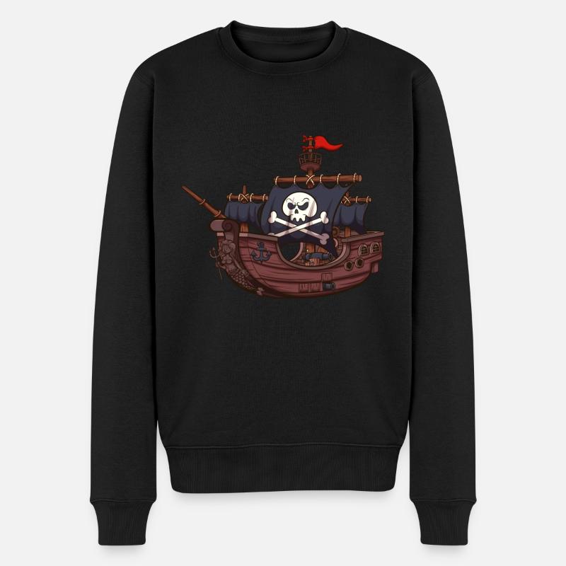 Bateau pirate - Pull Premium bio Homme - noir