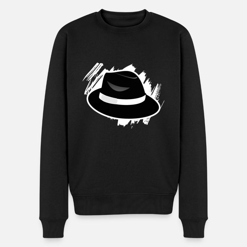 Chapeau mou - Pull Premium bio Homme - noir