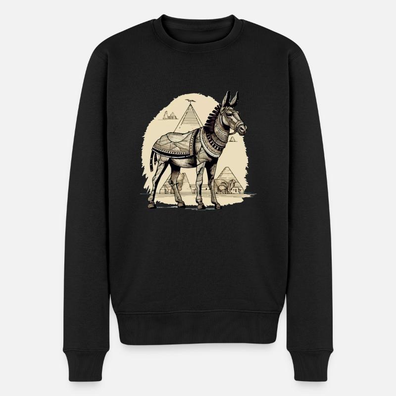L''âne Egyptien - Pull Premium bio Homme - noir