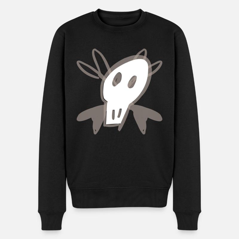 crâne - Pull Premium bio Homme - noir