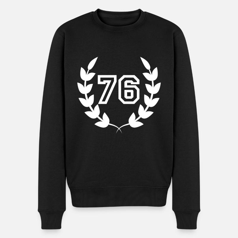 76e anniversaire-idée cadeau 76 ans - Pull Premium bio Homme - noir