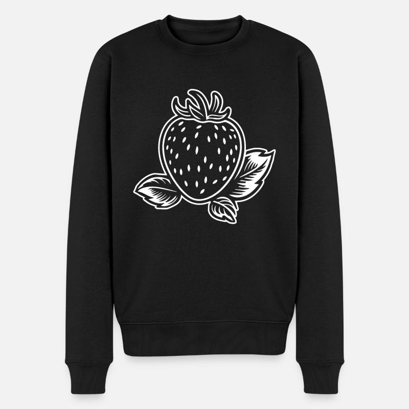 Fraise Fruit Fruit - Pull Premium bio Homme - noir
