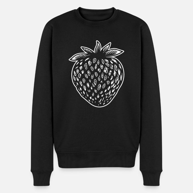Fraise Fruit Fruit - Pull Premium bio Homme - noir
