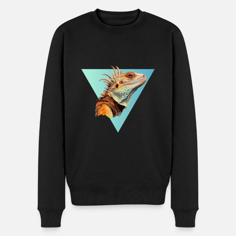Raptiloid green - Männer Premium Bio Pullover - Schwarz