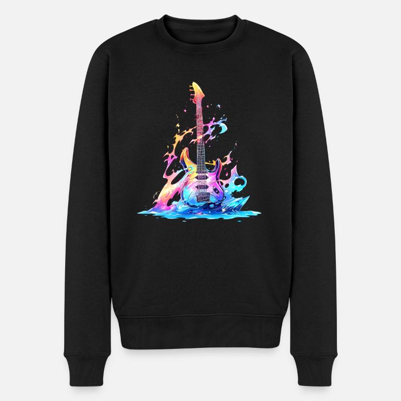Guitare Mistic 001 - Pull Premium bio Homme - noir