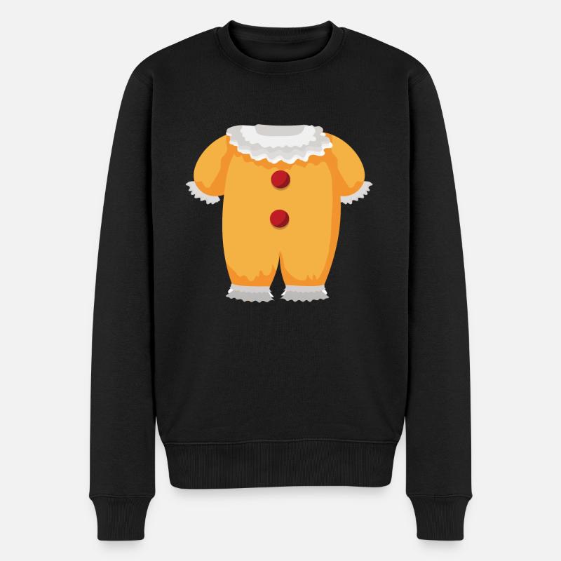 Clown Kostüm - Männer Premium Bio Pullover - Schwarz