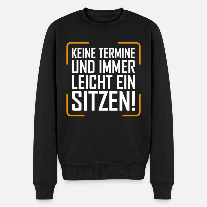Partyshirt - Männer Premium Bio Pullover - Schwarz