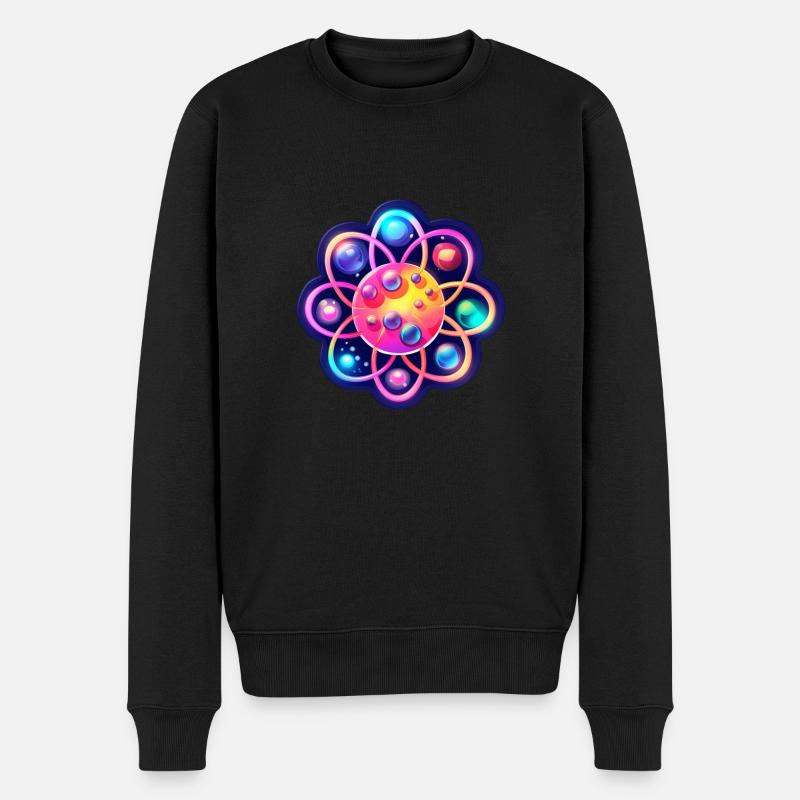 Atom Physics Nerd Atomic Model - Men's Premium Organic Jumper - black