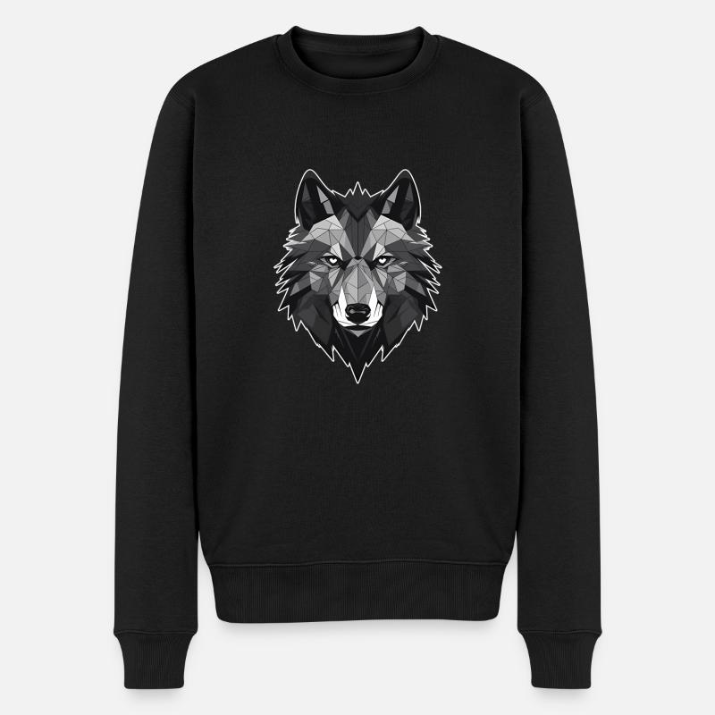Wolf Böser Wolf - Männer Premium Bio Pullover - Schwarz