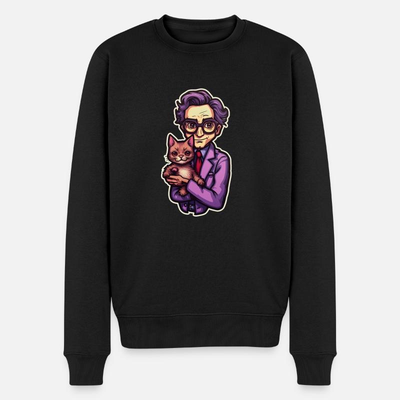 Schrödinger et son chat - Pull Premium bio Homme - noir
