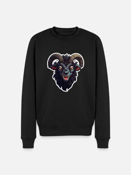Chèvre chèvre chèvre effrayante - Pull Premium bio Homme - noir