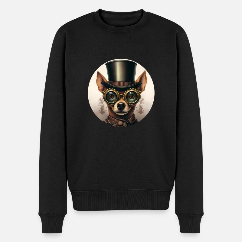 Chihuahua Gentleman - Pull Premium bio Homme - noir