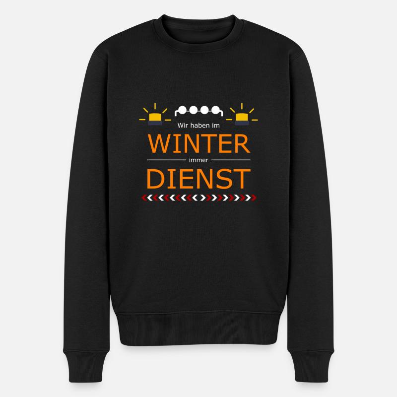 Winterdienst - Männer Premium Bio Pullover - Schwarz