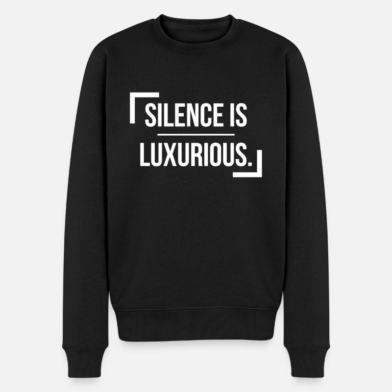 La tranquillité est luxueuse - Pull Premium bio Homme - noir
