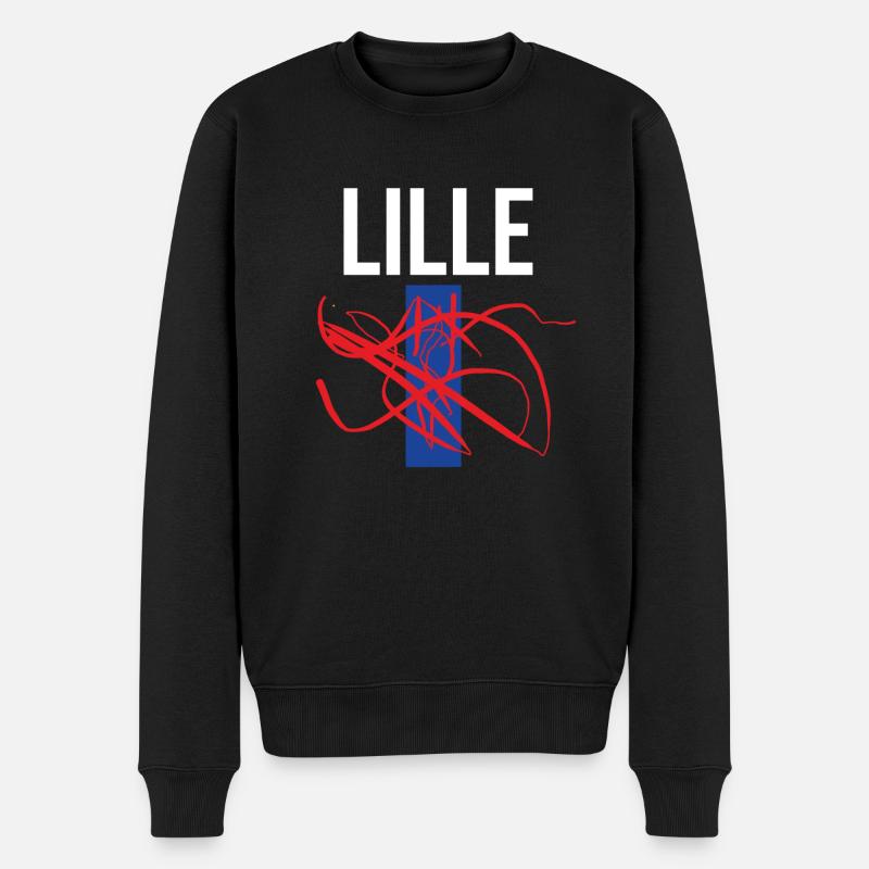Kreativgeschenk Lille - Männer Premium Bio Pullover - Schwarz
