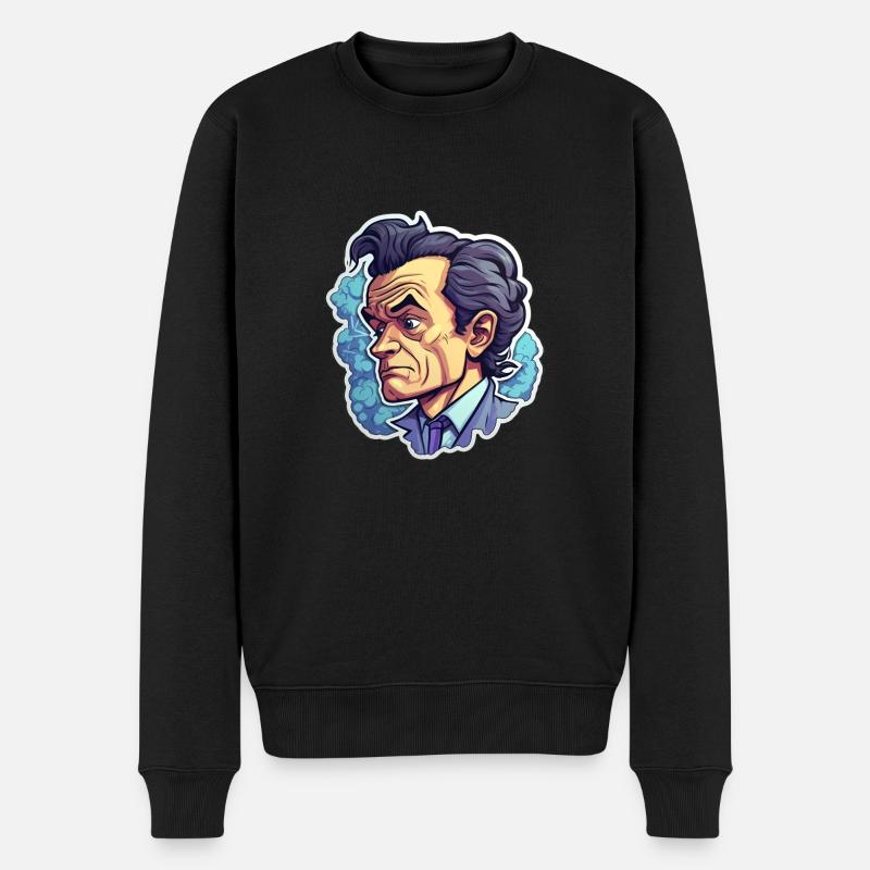 Richard Feynman - Pull Premium bio Homme - noir
