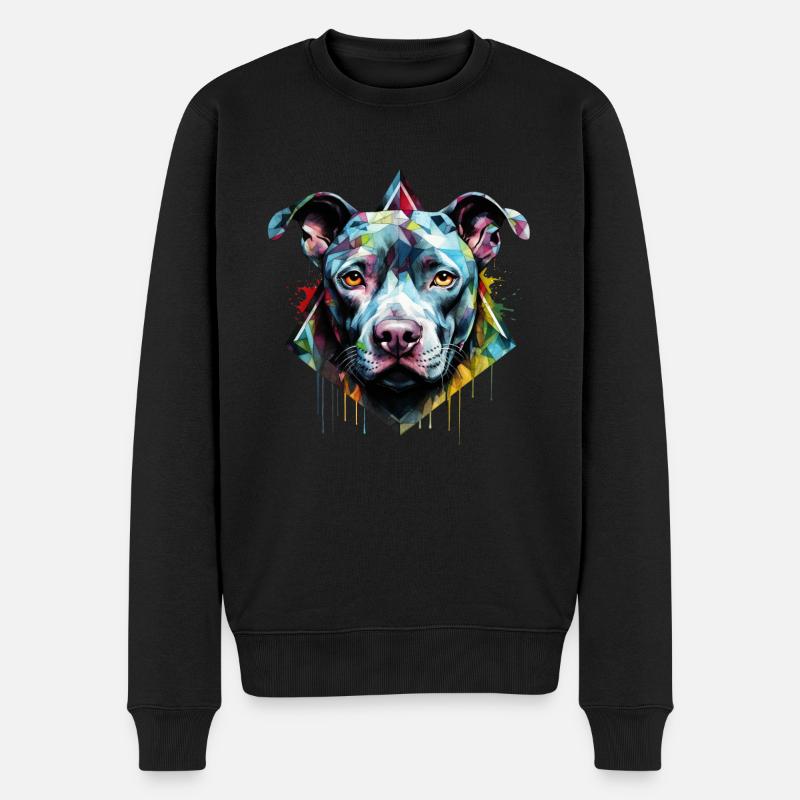 Pitbull - Männer Premium Bio Pullover - Schwarz