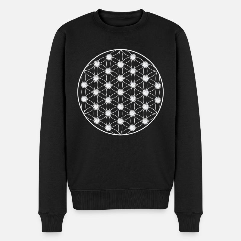 Fleur de vie - Pull Premium bio Homme - noir