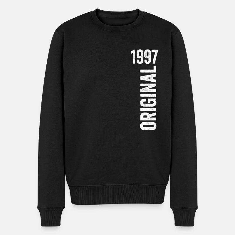 1997 Original Geburtstagsgeschenk 1997 - Männer Premium Bio Pullover - Schwarz