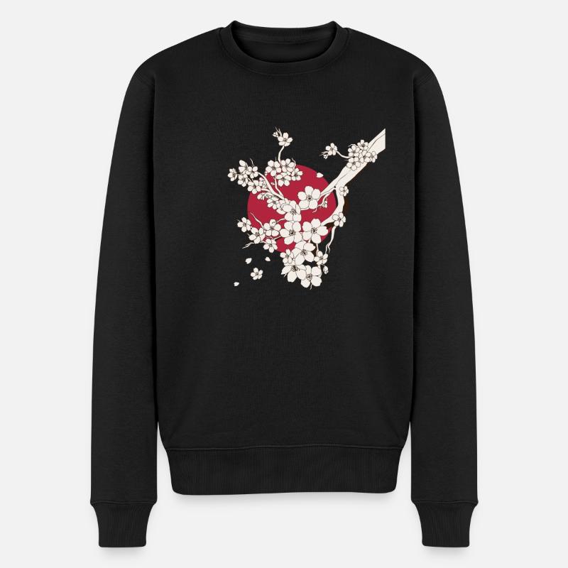 Kunst Japans - Japanische Kunst - Männer Premium Bio Pullover - Schwarz