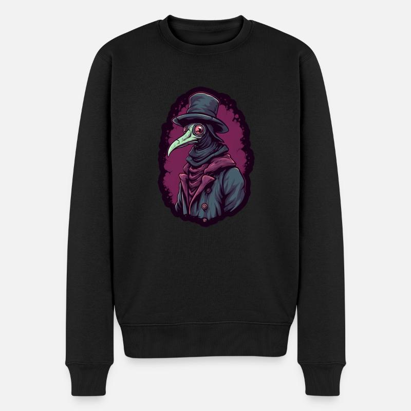 Pestdoktor Doktor Arzt - Männer Premium Bio Pullover - Schwarz